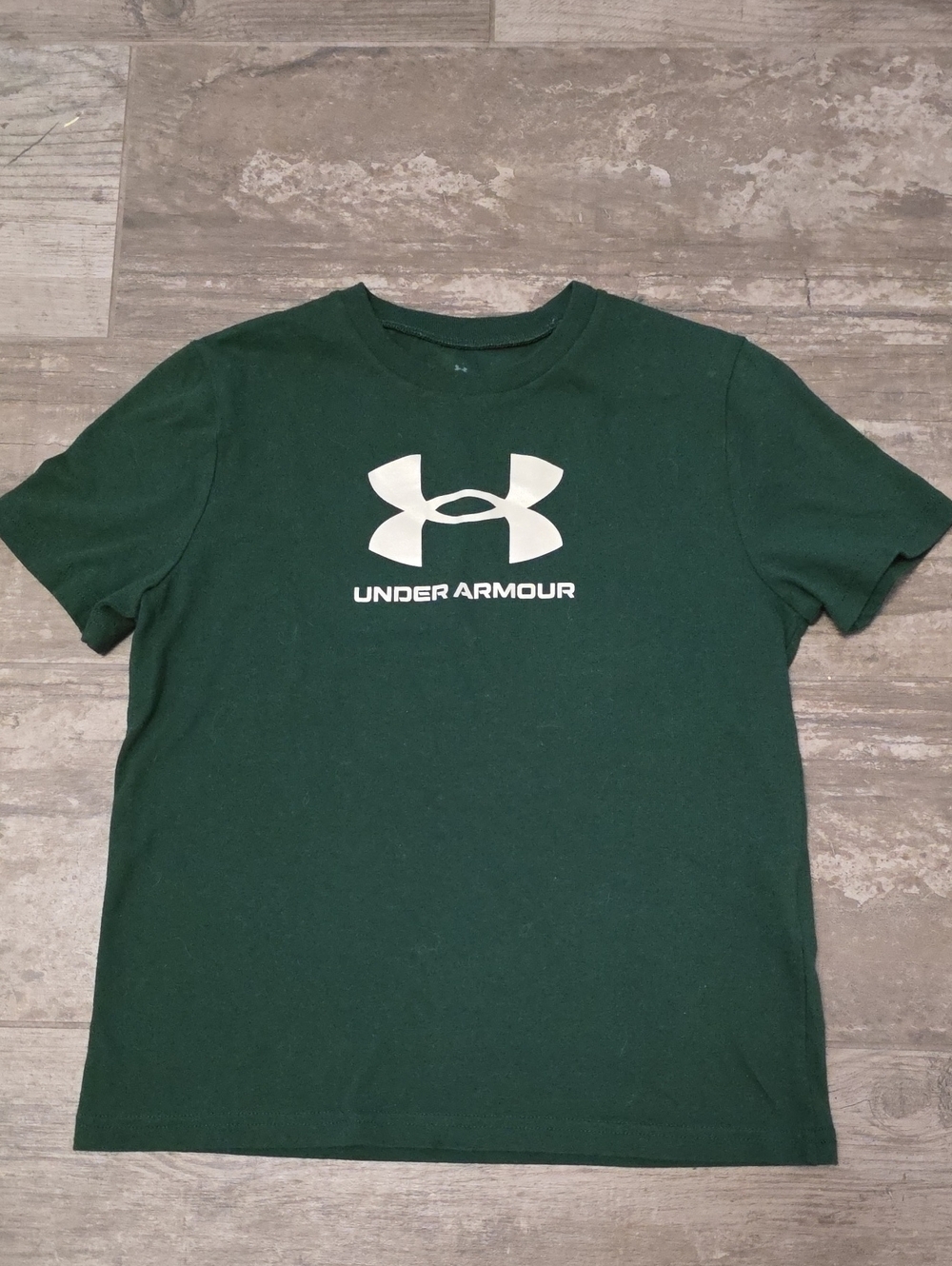 Under Armour Kid's Forest Green Short Sleeve Logo Tee